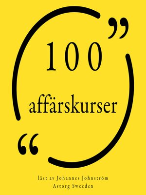 cover image of 100 affärskurser